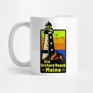 Old Orchard Beach Maine Sticker Decal 3.75" Lighthouse ME Mug